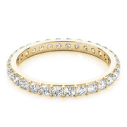 Shared Prong Full Eternity Ring in Gold & Platinum