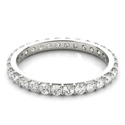Shared Prong Full Eternity Ring in Gold & Platinum