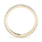 Shared Prong Full Eternity Ring in Gold & Platinum
