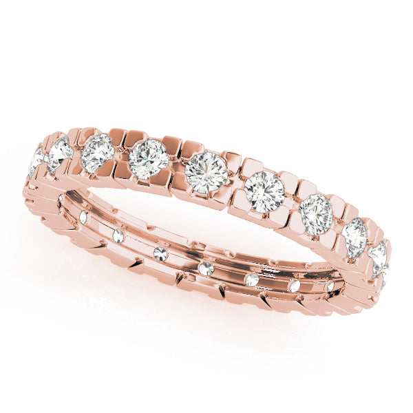 Diamond Full Eternity Ring in Gold & Platinum