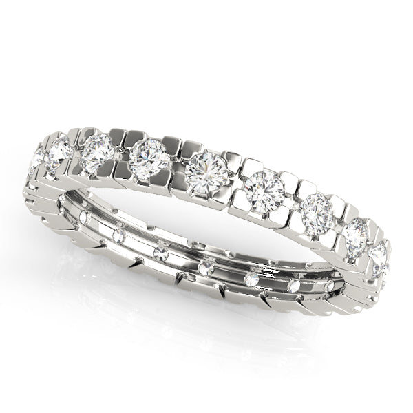 Diamond Full Eternity Ring in Gold & Platinum