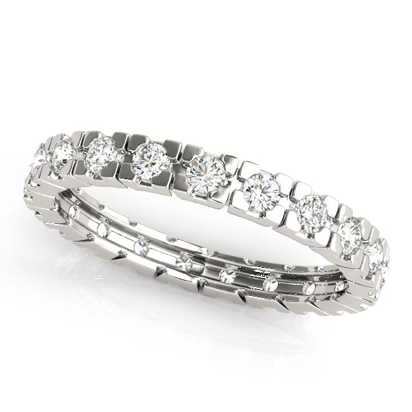 Diamond Full Eternity Ring in Gold & Platinum