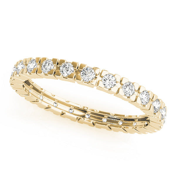 Diamond Full Eternity Ring in 10K/14K gold and platinum with certified lab-grown or natural diamonds