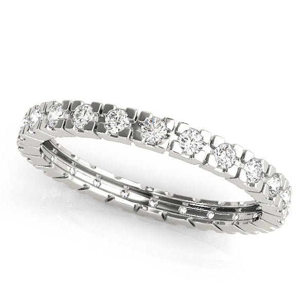 Diamond Full Eternity Ring in Gold & Platinum