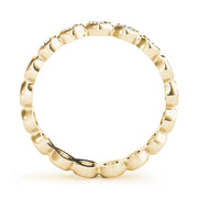 Bezel Set Full Eternity Ring in Gold & Platinum