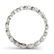 Bezel Set Full Eternity Ring in Gold & Platinum