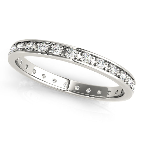 Diamond Full Eternity Ring in Gold & Platinum