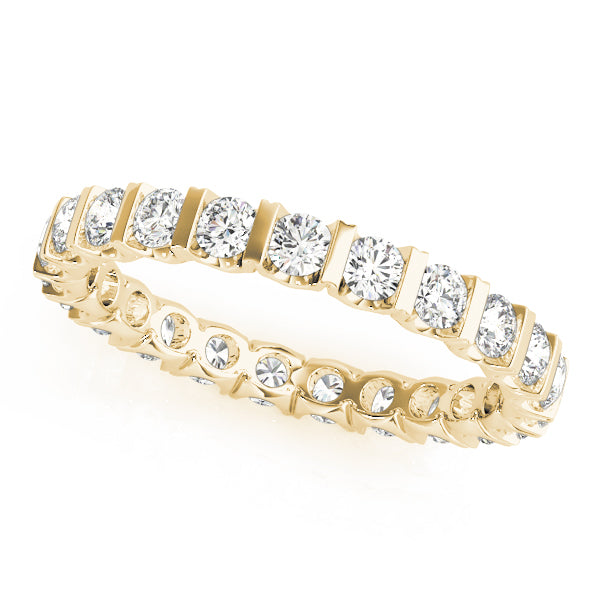 Diamond Full Eternity Ring in 10K/14K gold and platinum with certified lab-grown or natural diamonds