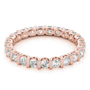 Diamond Full Eternity Ring in Gold & Platinum