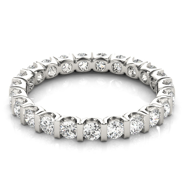 Diamond Full Eternity Ring in Gold & Platinum