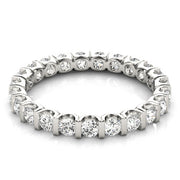 Diamond Full Eternity Ring in Gold & Platinum