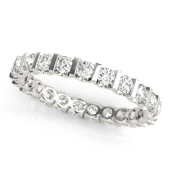Diamond Full Eternity Ring in Gold & Platinum