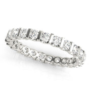 Diamond Full Eternity Ring in Gold & Platinum