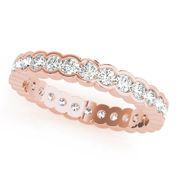 Diamond Full Eternity Ring in Gold & Platinum