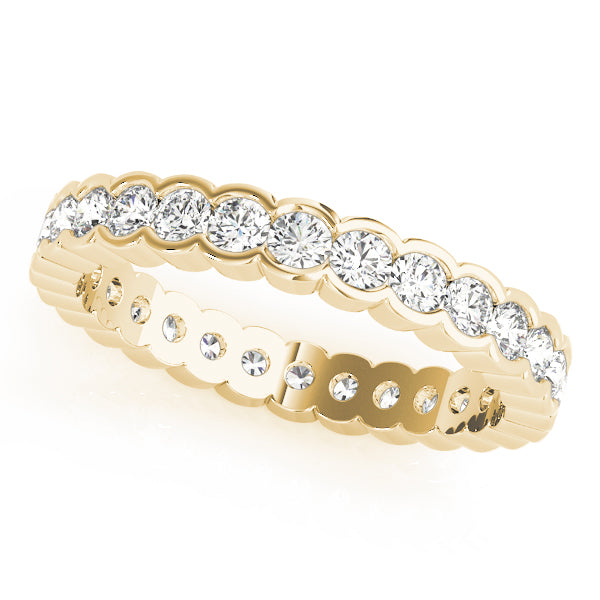 Diamond Full Eternity Ring in 10K/14K gold and platinum with certified lab-grown or natural diamonds