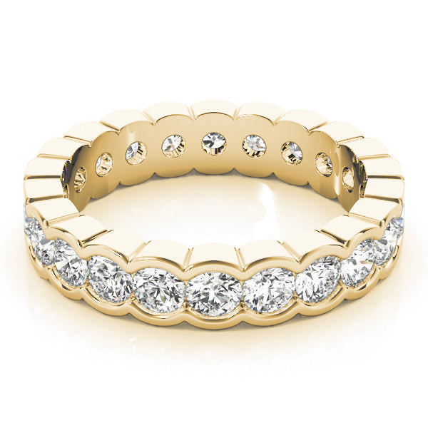 Diamond Full Eternity Ring in Gold & Platinum