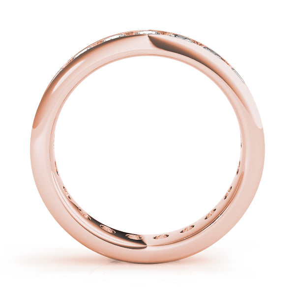 Channel Set Full Eternity Ring in Gold & Platinum