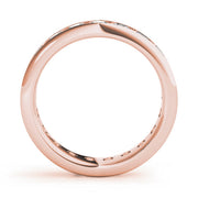 Channel Set Full Eternity Ring in Gold & Platinum