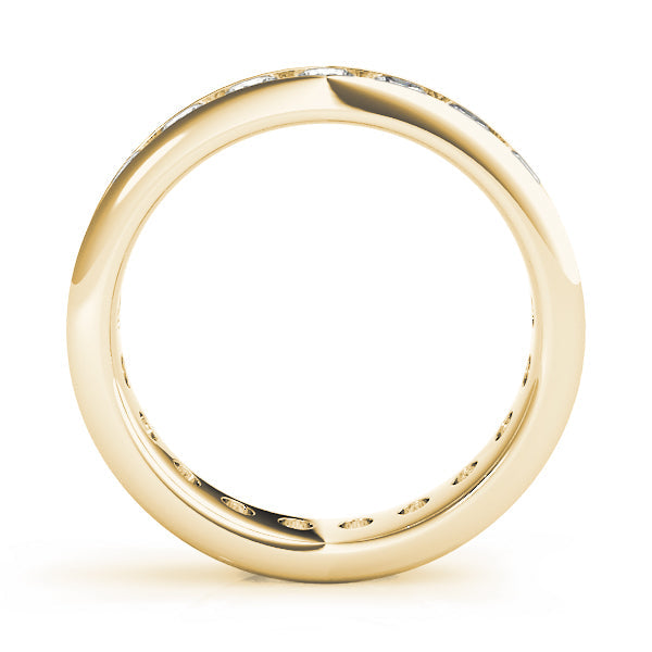 Channel Set Full Eternity Ring in Gold & Platinum