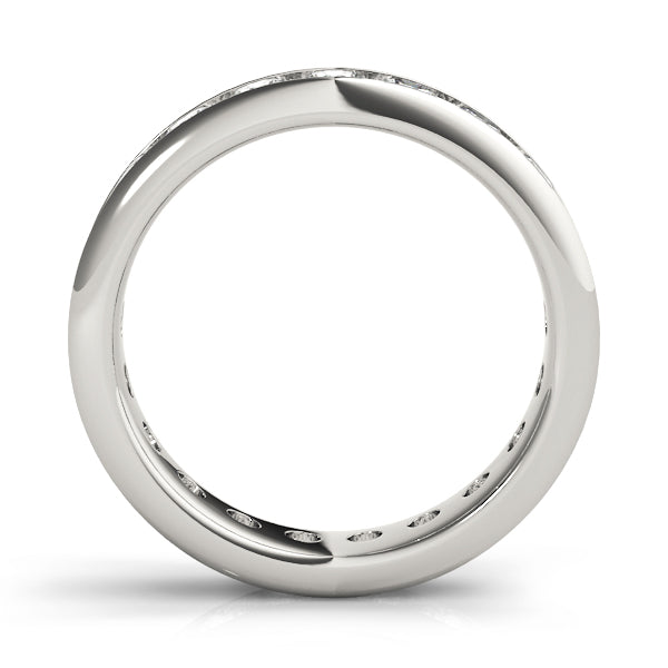 Channel Set Full Eternity Ring in Gold & Platinum