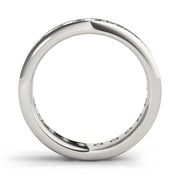 Channel Set Full Eternity Ring in Gold & Platinum