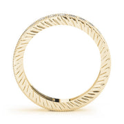 Milgrain Prong in Channel Full Eternity Ring in Gold & Platinum
