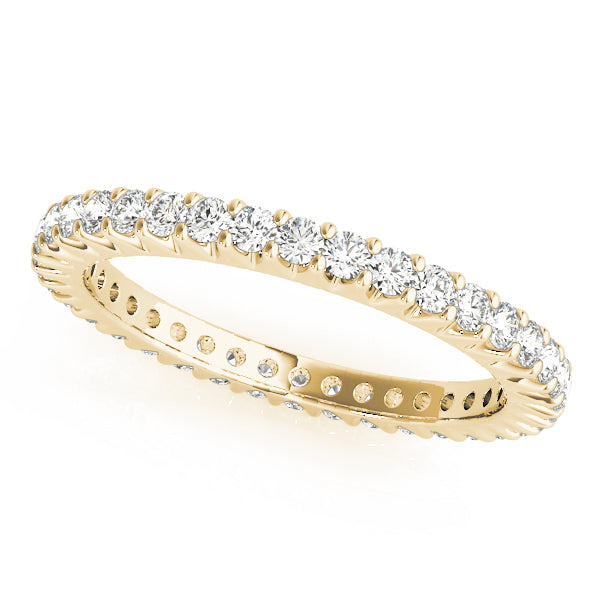 Prong Full Eternity Ring in 10K/14K gold and platinum with certified lab-grown or natural diamonds