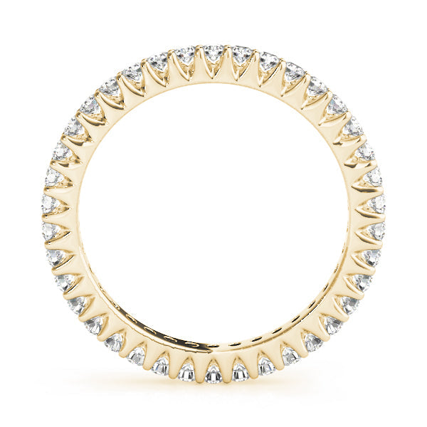 Prong Full Eternity Ring in Gold & Platinum