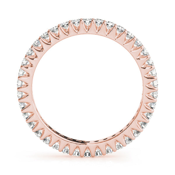 Prong Full Eternity Ring in Gold & Platinum