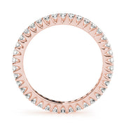 Prong Full Eternity Ring in Gold & Platinum