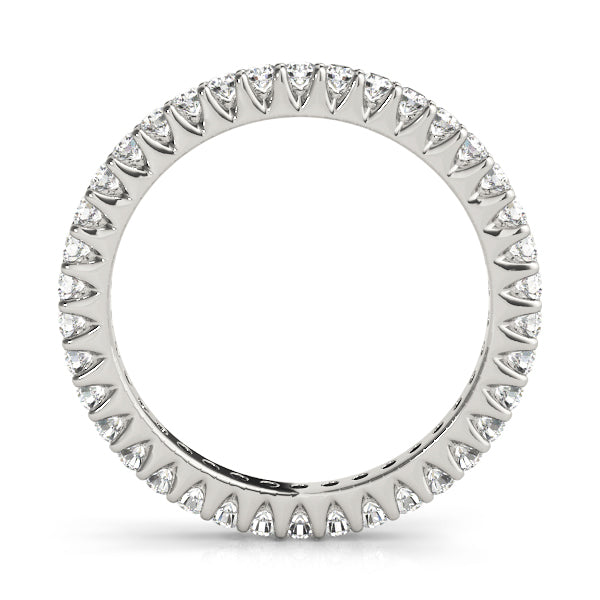 Prong Full Eternity Ring in Gold & Platinum