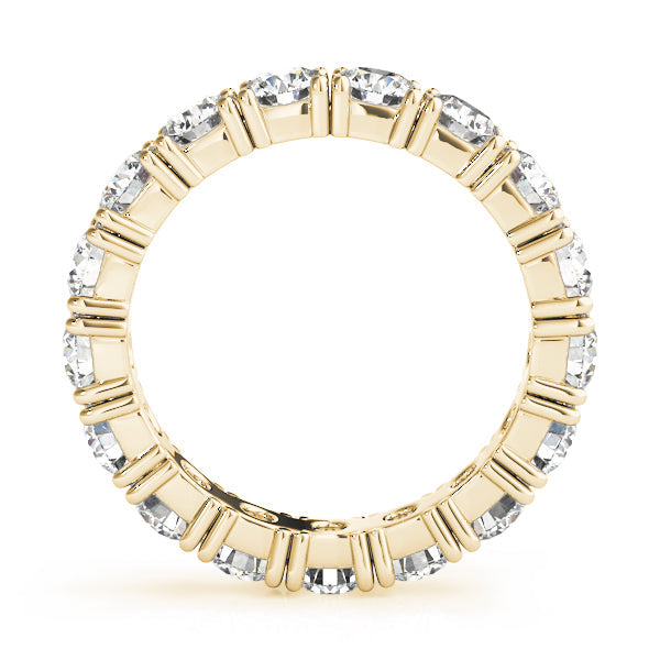 Prong Full Eternity Ring in Gold & Platinum