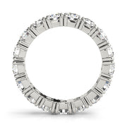 Prong Full Eternity Ring in Gold & Platinum