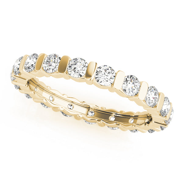 Diamond Full Eternity Ring in 10K/14K gold and platinum with certified lab-grown or natural diamonds