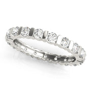 Diamond Full Eternity Ring in Gold & Platinum