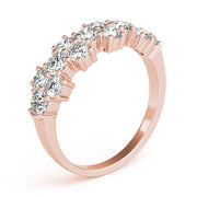 Diamond Half Eternity Ring in Gold & Platinum