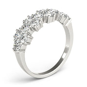 Diamond Half Eternity Ring in Gold & Platinum