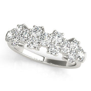 Diamond Half Eternity Ring in Gold & Platinum