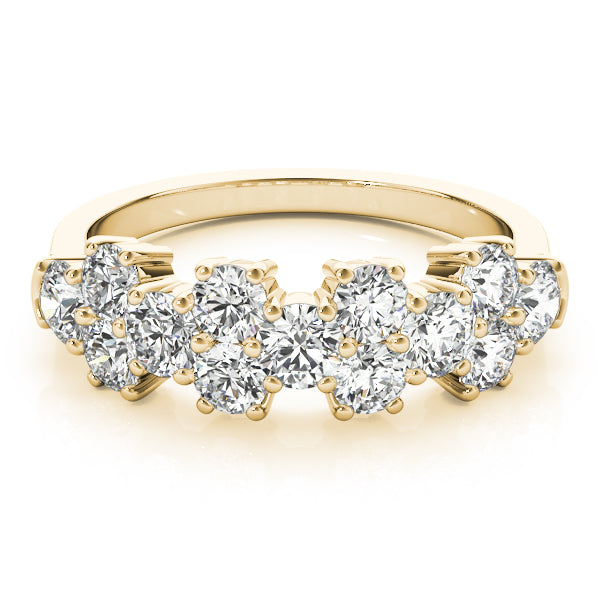 Diamond Half Eternity Ring in Gold & Platinum