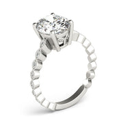 Brilliant Color Rings Oval Diamond Engagement Ring in 10K/14K gold and platinum with certified lab-grown or natural diamonds