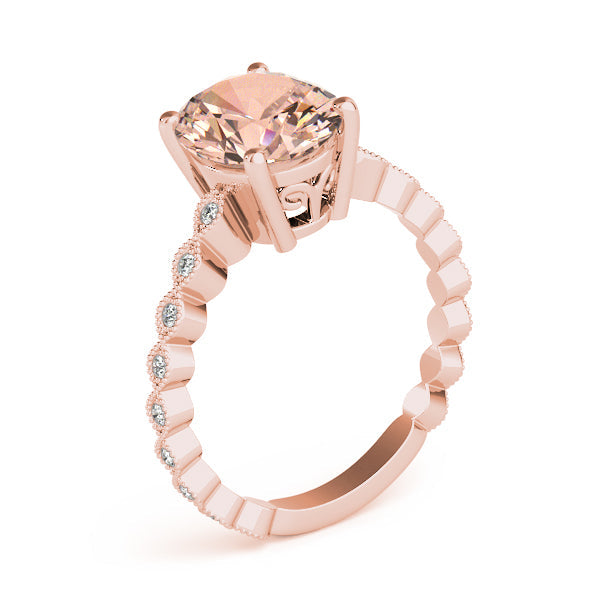 Brilliant Color Rings Oval Diamond Engagement Ring in 10K/14K gold and platinum with certified lab-grown or natural diamonds