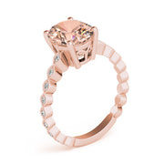 Brilliant Color Rings Oval Diamond Engagement Ring in 10K/14K gold and platinum with certified lab-grown or natural diamonds