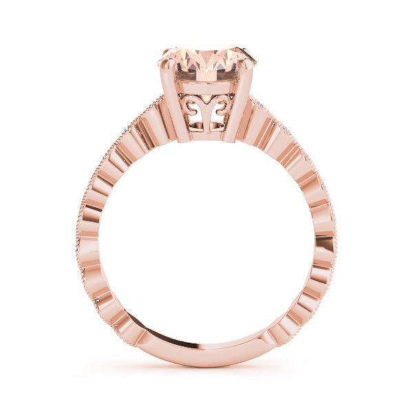 Brilliant Color Rings Oval Diamond Engagement Ring in 10K/14K gold and platinum with certified lab-grown or natural diamonds