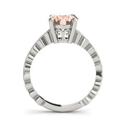 Brilliant Color Rings Oval Diamond Engagement Ring in 10K/14K gold and platinum with certified lab-grown or natural diamonds
