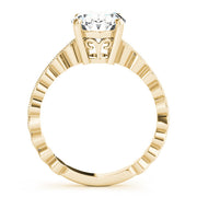 Brilliant Color Rings Oval Diamond Engagement Ring in 10K/14K gold and platinum with certified lab-grown or natural diamonds