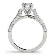 Devoted Remounts Any Shape Round Diamond Engagement Ring in 10K/14K gold and platinum with certified lab-grown or natural diamonds