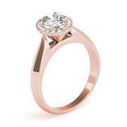 Refined Solitaires Any Shape Oval Diamond Engagement Ring in 10K/14K gold and platinum with certified lab-grown or natural diamonds