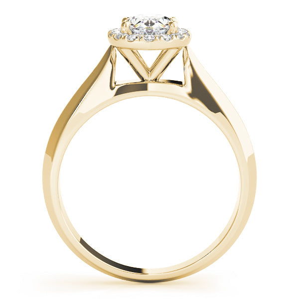 Refined Solitaires Any Shape Oval Diamond Engagement Ring in 10K/14K gold and platinum with certified lab-grown or natural diamonds