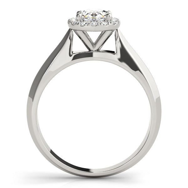 Refined Solitaires Any Shape Oval Diamond Engagement Ring in 10K/14K gold and platinum with certified lab-grown or natural diamonds