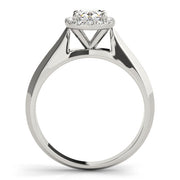 Refined Solitaires Any Shape Oval Diamond Engagement Ring in 10K/14K gold and platinum with certified lab-grown or natural diamonds